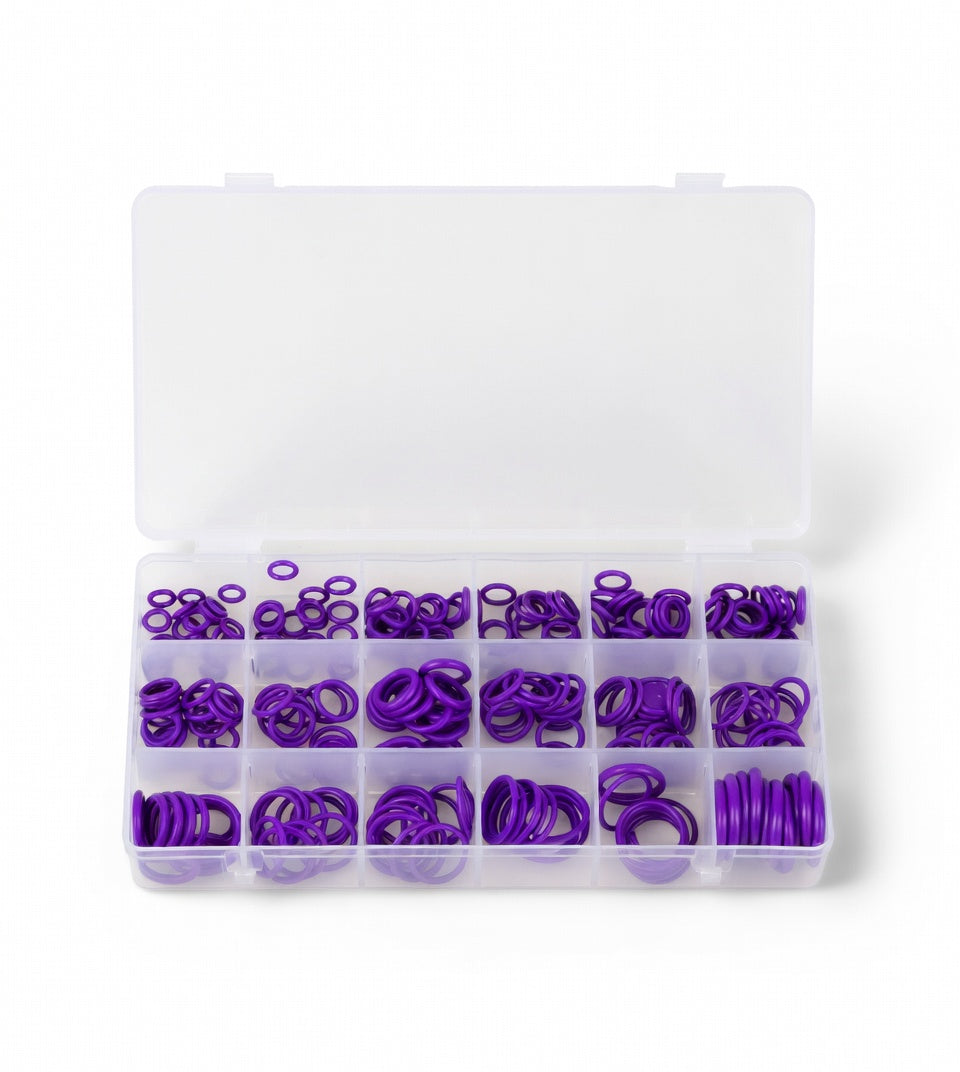 Zestaw 270 szt. uszczelek O-ring HNBR do klimatyzacji samochodowej – 18 rozmiarów